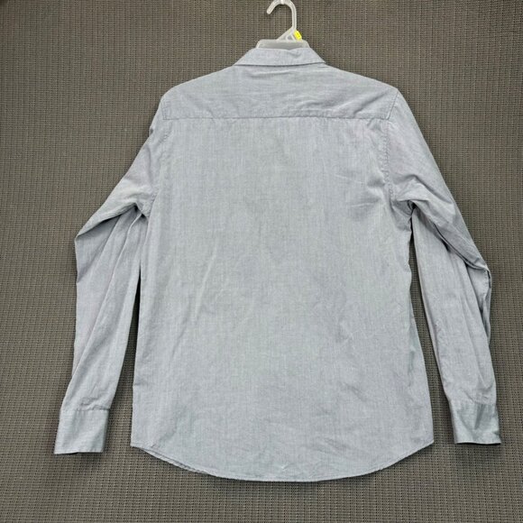 London Fog Mens Size L Gray Long Sleeve Button-Down Shirt Cotton - Picture 2 of 7